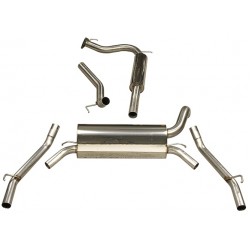 Piper exhaust Honda Civic Type R - FN2 - 2.5 Inch Stainless steel Bore Cat back System with centre silencer, Piper Exhaust, THON4A